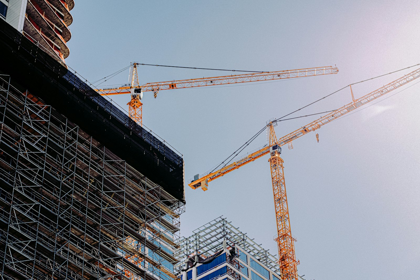 Obra en construcción de edificio residencial